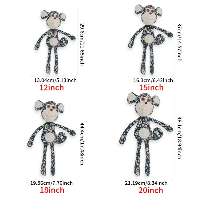 NUBECOM 9pcs Monkey Making Templates DIY Sewing Accessories Doll Quilting Acrylic Stencils Handcraft Decoration Monkey Templates