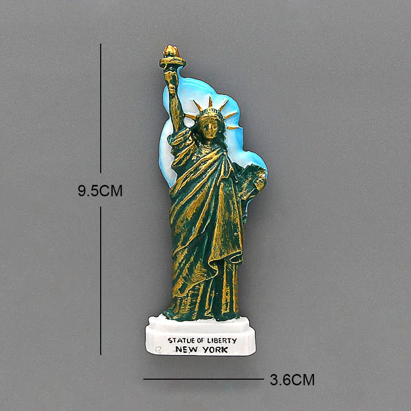 観光土産アメリカ自由の女神像米国旗ニューヨーク 3d 冷蔵庫冷蔵庫