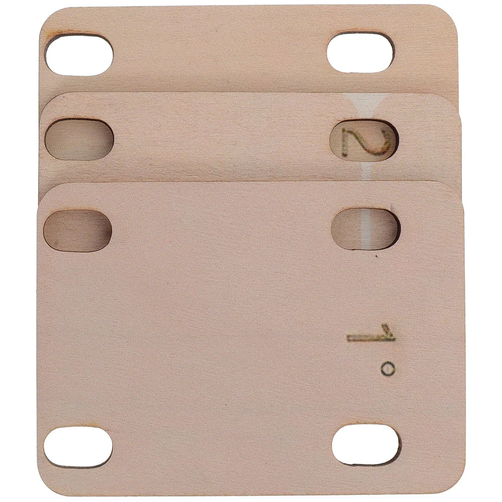 Adjusting Washer Guitar Spacers Accessories Neck Shim Wooden Acoustic Parts Bass 3 Pcs guitar accessories