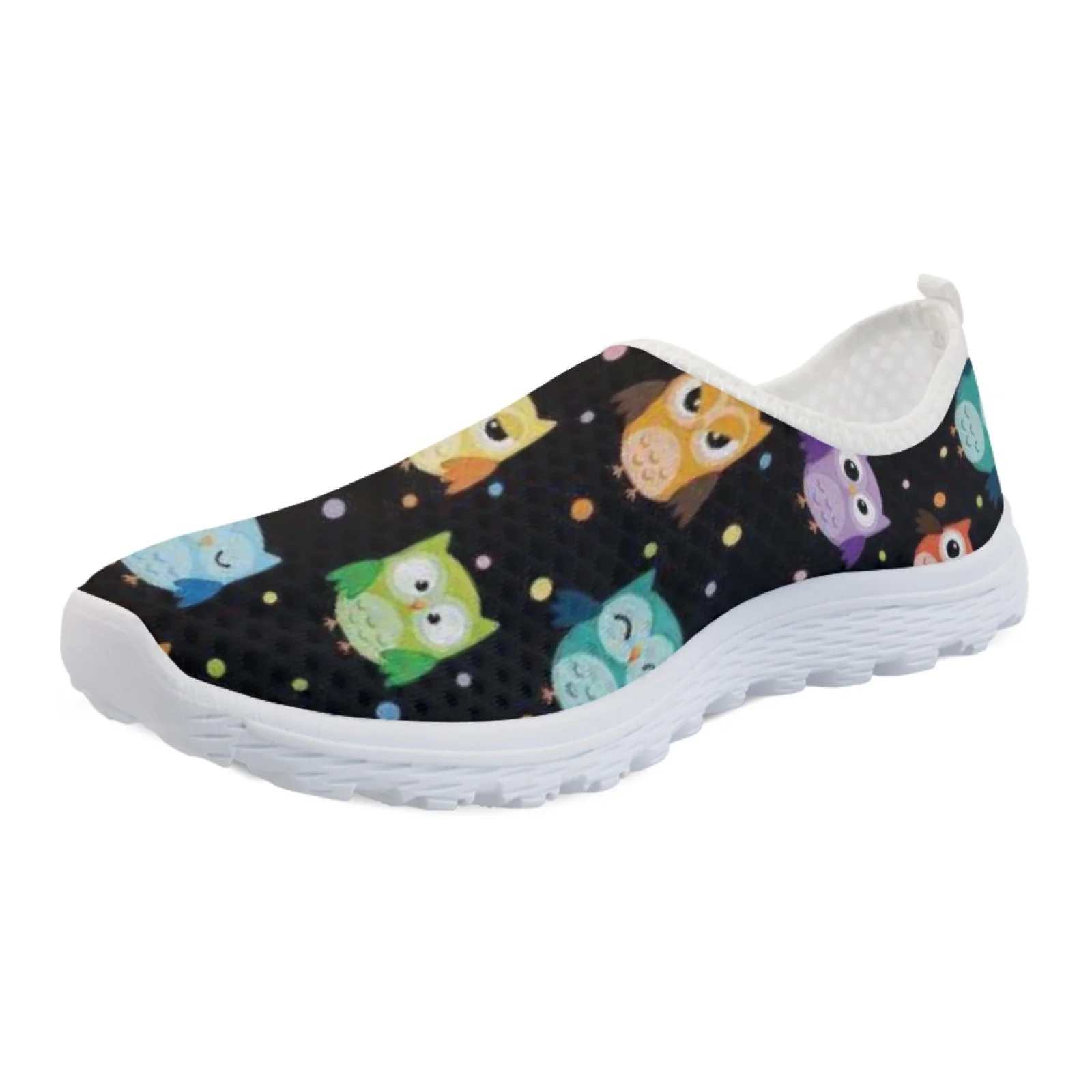 Cute Cartoon Owl Design Comfortable Home Shoes Star Design Summer Light And Breathable Casual Shoes Soft Mesh Shoes