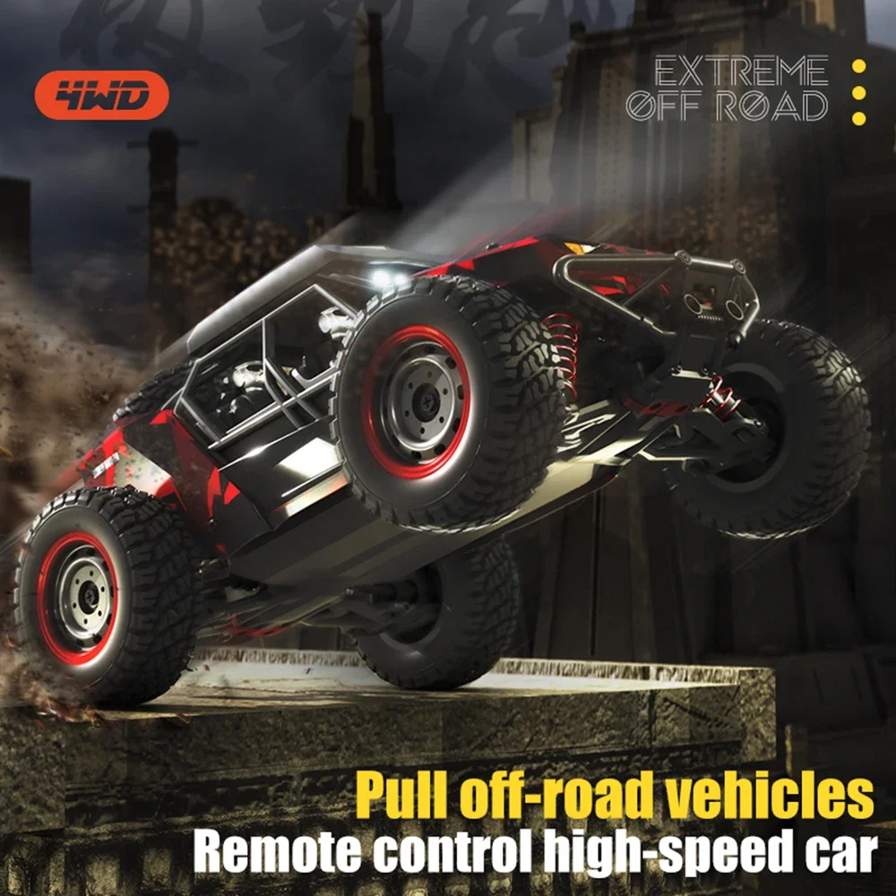 16106 1:16 50KM/H 4WD RC Car With LED Remote Control Off-road Cars