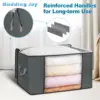 90L Large Storage Bags 6 Pack Clothes Storage Bins Foldable Closet Organizers Storage Containers with Reinforced Handle 3
