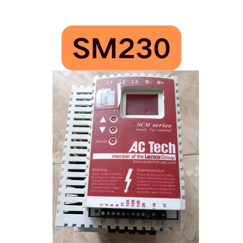 

The second-hand inverter AC Tech SM230 tested OK and its function is intact