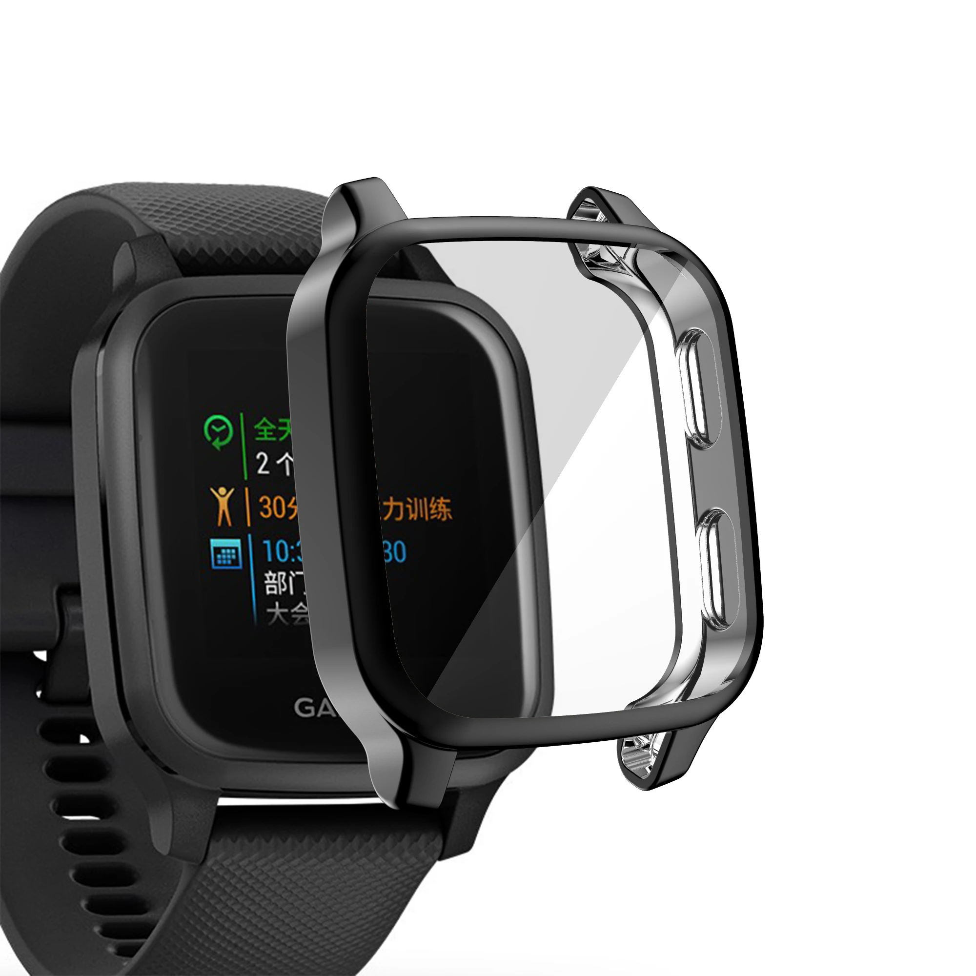 Garmin Venu SQ Ʈ ġ  FIFATA ȣ ̽ Garmin Venu Sq ̽  TPU Ʈ Ŀ ü ȭ ȣ 