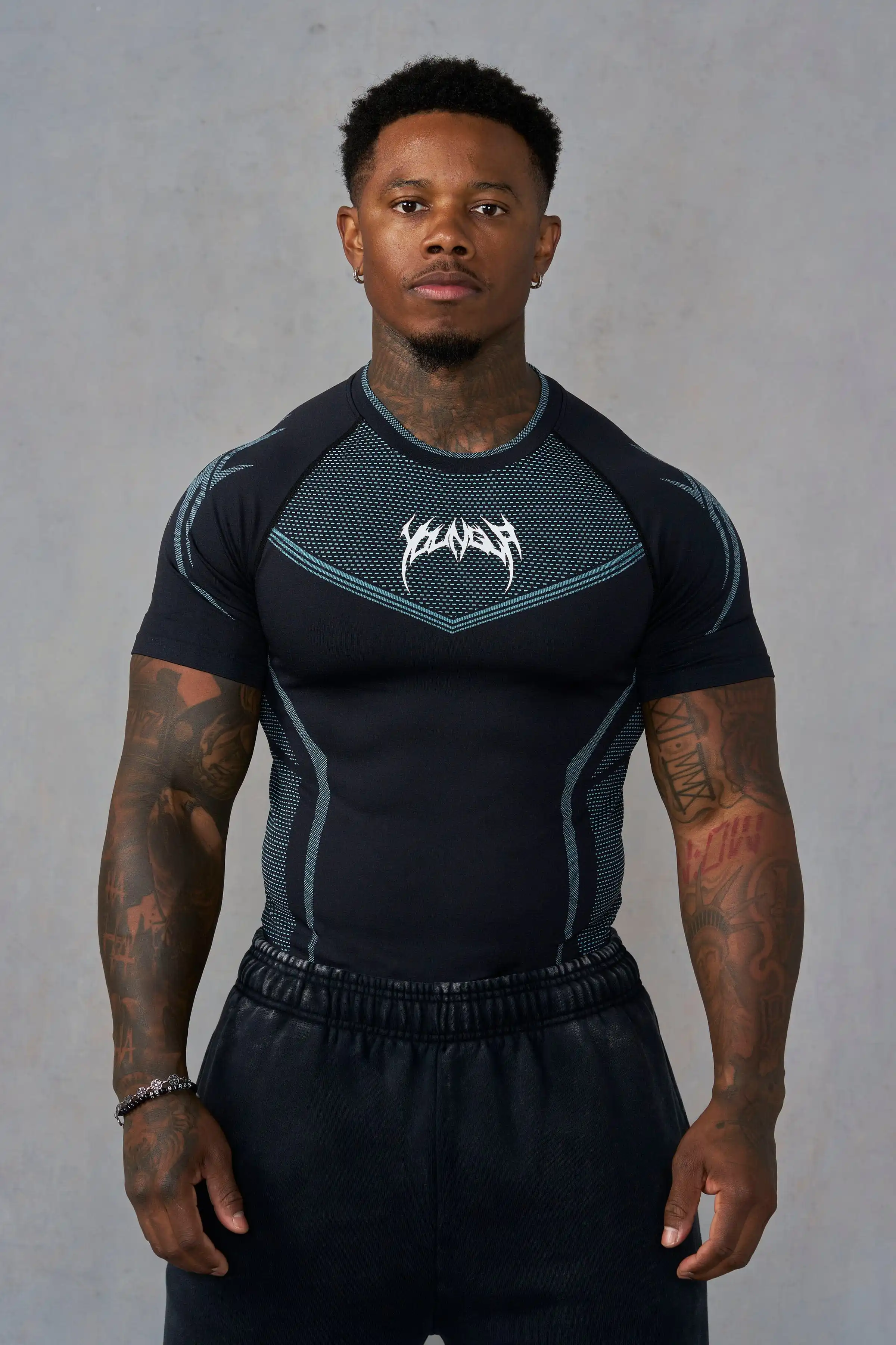 Men's Quick Dry Compression Athletic Tee - Breathable Muscle Fit Workout Shirt