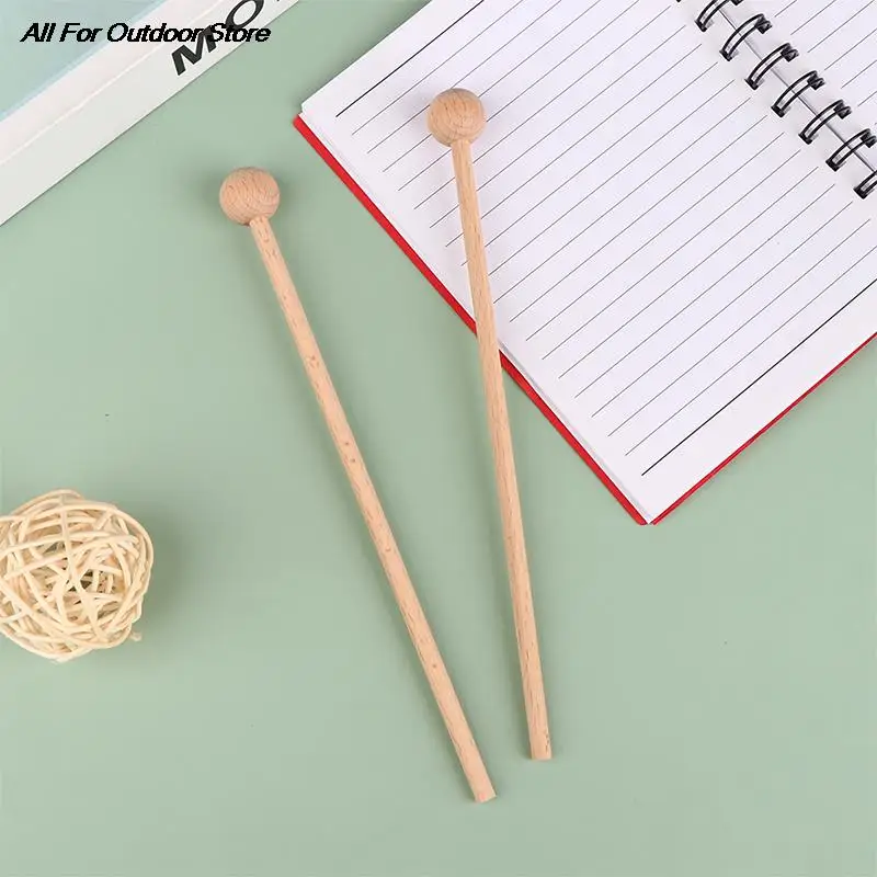 1Pair Solid Wood Knocking Sticks Hammer Children's Percussion Instruments Wood Mallets Percussion Sticks for Xylophone