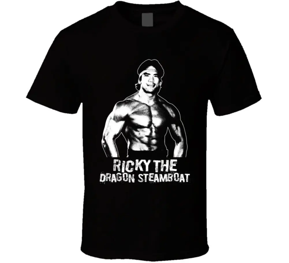 Rick The Dragon Steamboat Retro Legends Of Wrestling T Shirt Maniche Lunghe O Corte