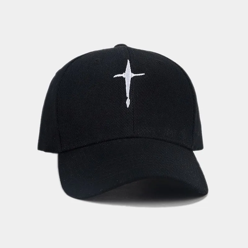 

Fashion personality embroidered baseball caps for men and women hip-hop hip-hop hats trendy hard-top caps