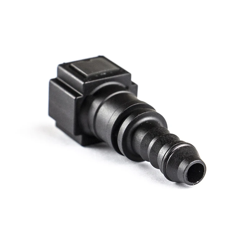 6.30 ID6 Auto Female Fuel Line Quick Connector Short Straight ID 6mm 1/4" Female Nylon Rubber Connectors