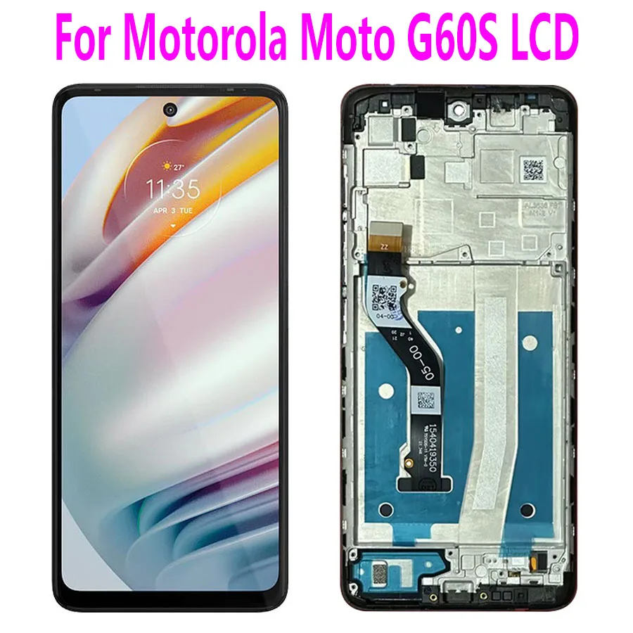 

6.8" For Motorola Moto G60S XT2133-2 LCD Display Touch Screen Digitizer Assembly Replacement For Motorola Moto G60S With Frame