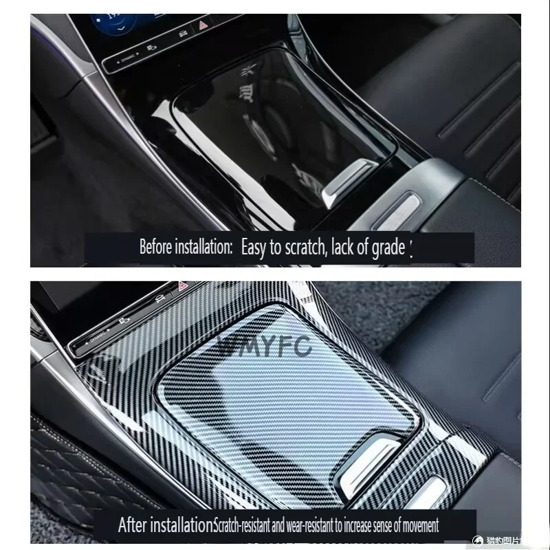 Accessories For Mercedes-Benz C Class W206 Interior Console Armrest Storage Box Decor Panel Cover Trim