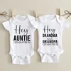 Hey Aunt I Can't Wait To Meet You Announcement Baby Bodysuit Summer Boy Girl Romper Pregnancy Reveal Clothes Infant Shower Gifts 1