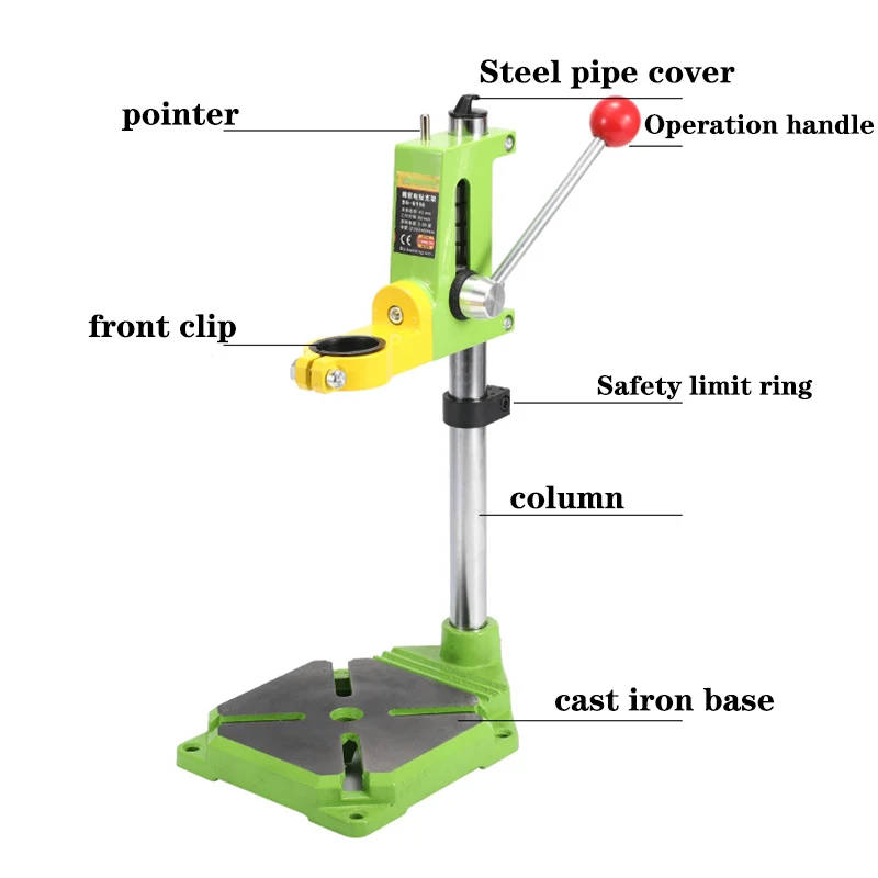 Electric Power Bench Drill Stand Single-Head  Base Frame Drill Holder Power Grinder Accessories For Woodwork Rotary Tool
