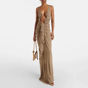 Vesper Ruched Cutout Maxi Dress