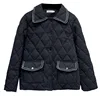 Plus Size Women Parka Autumn Winter Loose Chic Lightweight Cotton-padded Jacket 2405