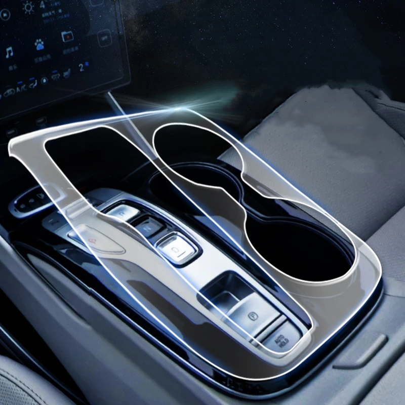 

for Interior Modification Sticker Accessories for Hyundai Tucson 2021 2022 Nx4 Car Center Console TPU Protection Anti-scratch Fi