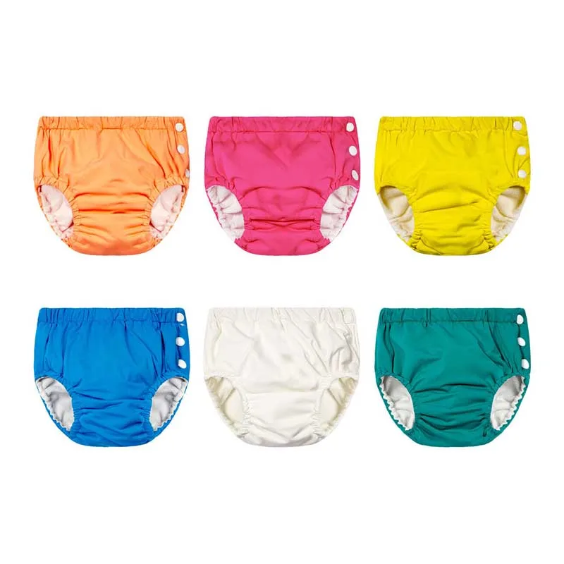 Baby Cloth Washable Diaper Cover Swimsuit Infant Children Swimwear Girl Reusable Diapers Waterproof Panties Swim Nappies 1