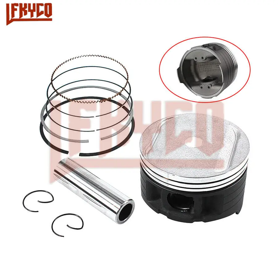 4 Sets Piston Rings Pin Kit STD 65mm For Kawasaki ZX600 Ninja ZX6 ZZR600 90-06 E - Foto 7