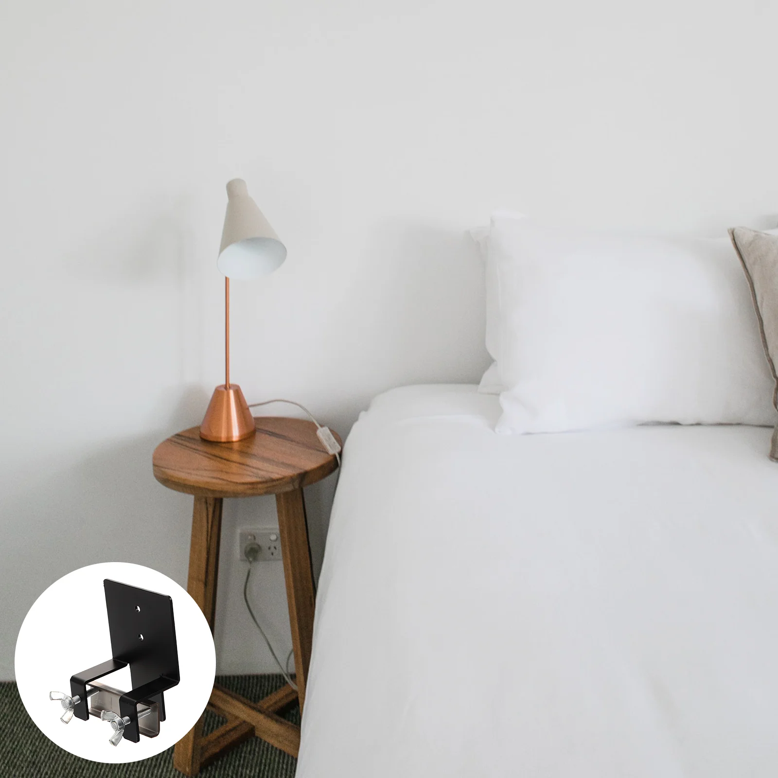 

Mattress Iron Fasteners Racks Non-slip Gripper Bedding Accessories Baffle Stopper Holder Anti-slip for Frame Slide Shelf