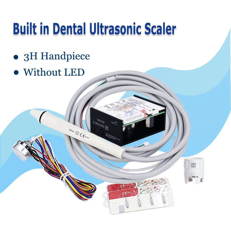 Equipo Dental N2, escalador piezoeléctrico ultrasónico Dental incorporado, compatible con pájaro carpintero, HW-3H Original, pieza de mano desmontable, sin odontología LED
