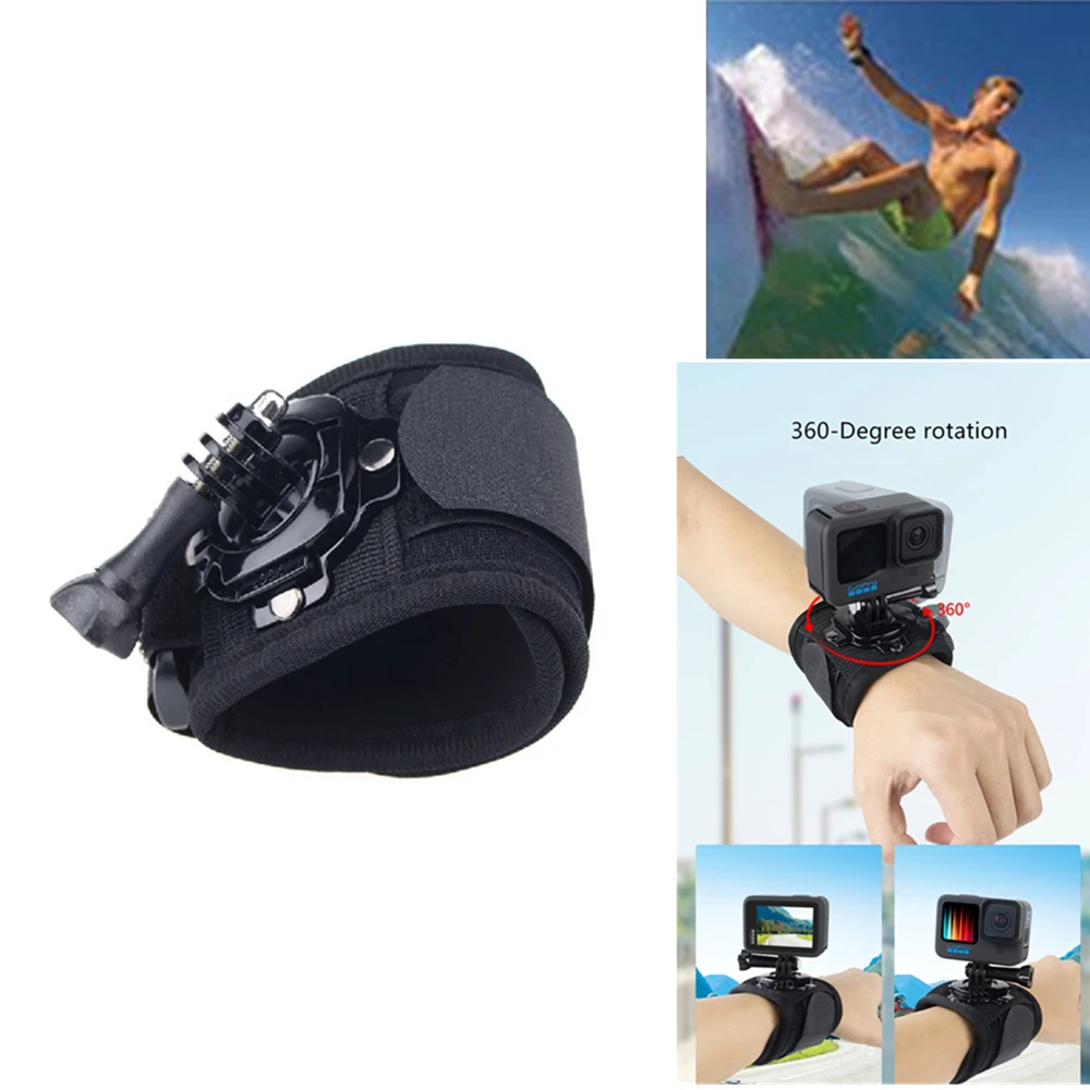 Kit Accessoires Surf Caméra Action 360° - Poignée Flottante, Support, Bracelet