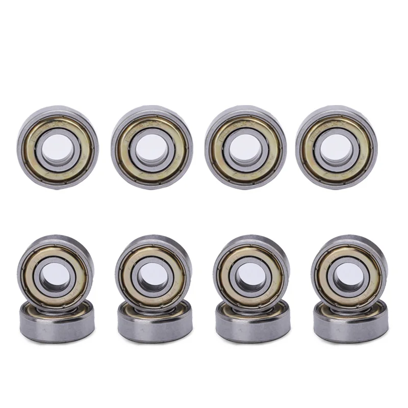 50-10pcs 608ZZ Deep Groove Ball Bearing 8x22x7mm Double Shielded Miniature High-carbon Steel Single Row 608ZZ ABEC-7