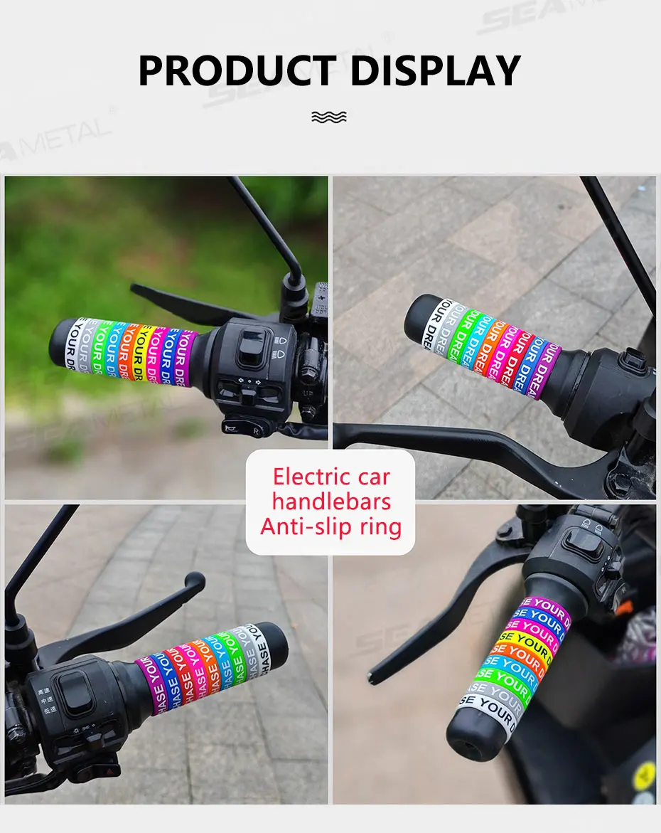 BLALION Motorrad-Lenker Anti-Rutsch O-Ringe DIY Bunte Silikon-Griffabdeckung Angelruten-Griff Rutschfester Dekor 30mm – Detail 10
