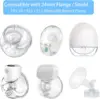 10pc Flange Inserts 13/15/17/19/21mm,Compatible with S9/S10/S12 etc 24mm Wearable Breast Pump,Breast Pump Flange Insert 6