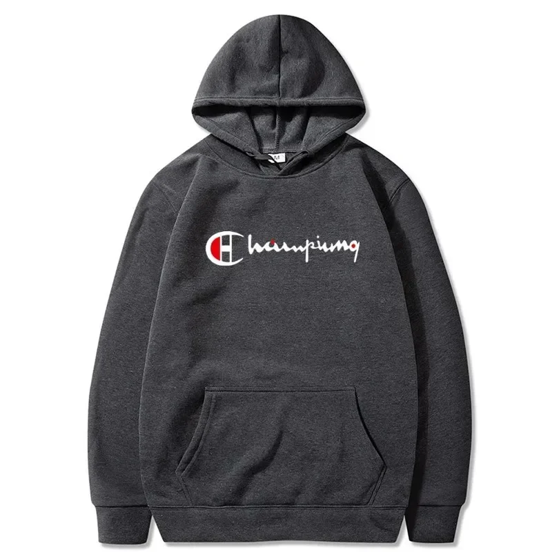 thumbnail image 1 of Moda Otoño Invierno nueva Sudadera con capucha estampada tendencia marca hombres mujeres sudaderas con capucha más jersey de lana ropa informal estilo Hip Hop Tops, 1 of 5