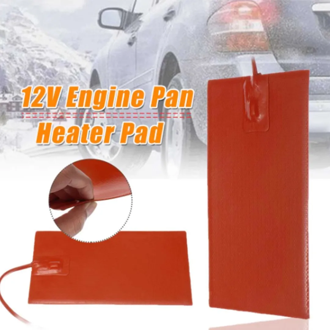 100W 12V Silicone Heating Plate Car Engine Oil Pan Sump Tank Heater Pad  13x23cm Car Engine Pan Heater Auto Replacement Parts - AliExpress