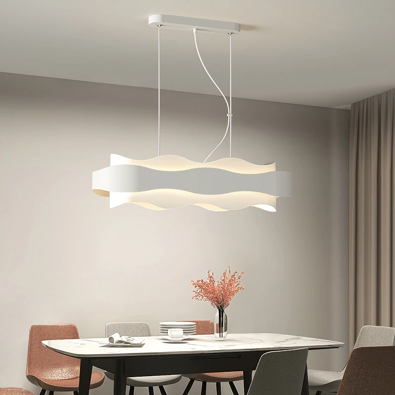 

Nordic modern minimalist LED chandelier Living Room Dining Room Bedroom Chandelier Family interior decorative white lighting