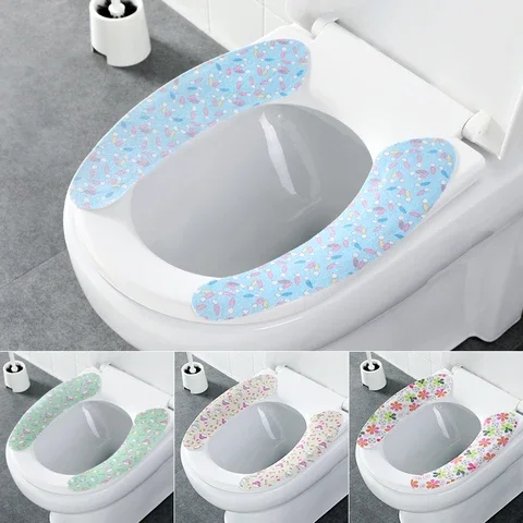 

Toilet Seat Cover Cushion Adhesive Waterproof Cute Toilet Cover Toilet Accessories