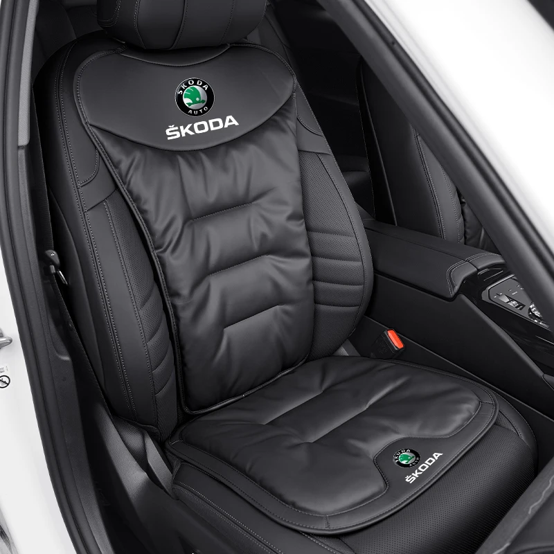 Luxurious Velvet Leather Car Seat Cushion and Backrest Cover Accessories