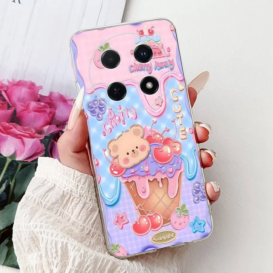 Cute Cartoon Cat Marble Soft Silicone Case - 2025 Edition