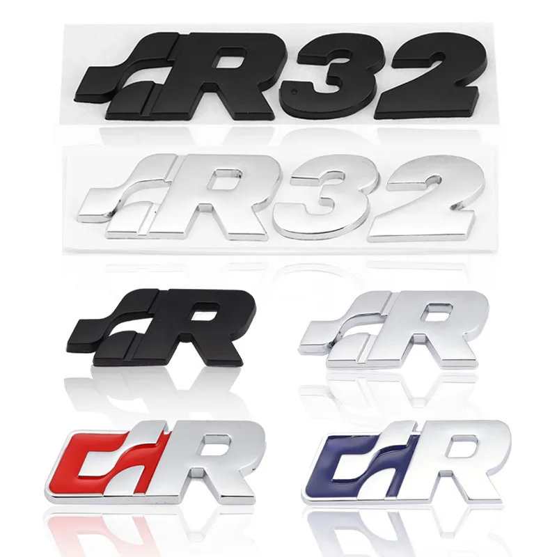 Per Volkswagen R Racing Vw Golf Passat Tiguan Cc Sagitar Touareg Sr Sticker Car Sticker Sr 32 Emblem Decalcomanie Griglia Del Cofano Anteriore
