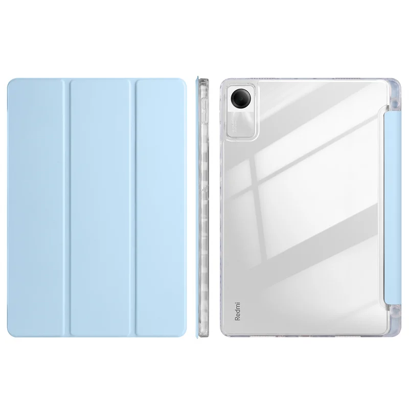 Clear Acrylic Back Trifold Stand Case