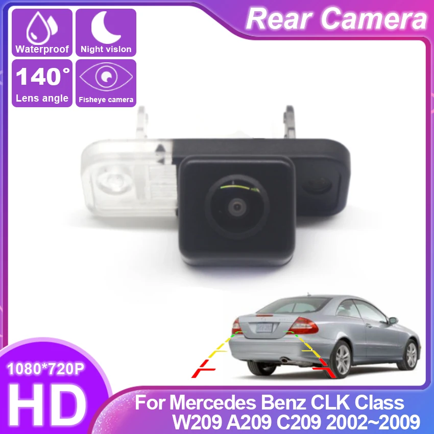 

Для Mercedes Benz CLK Class W209 A209 C209 2002-2009 Автомобильная камера заднего вида с камерой заднего вида парковочная задняя Автомобильная HD фотокамера комплект аксессуаров