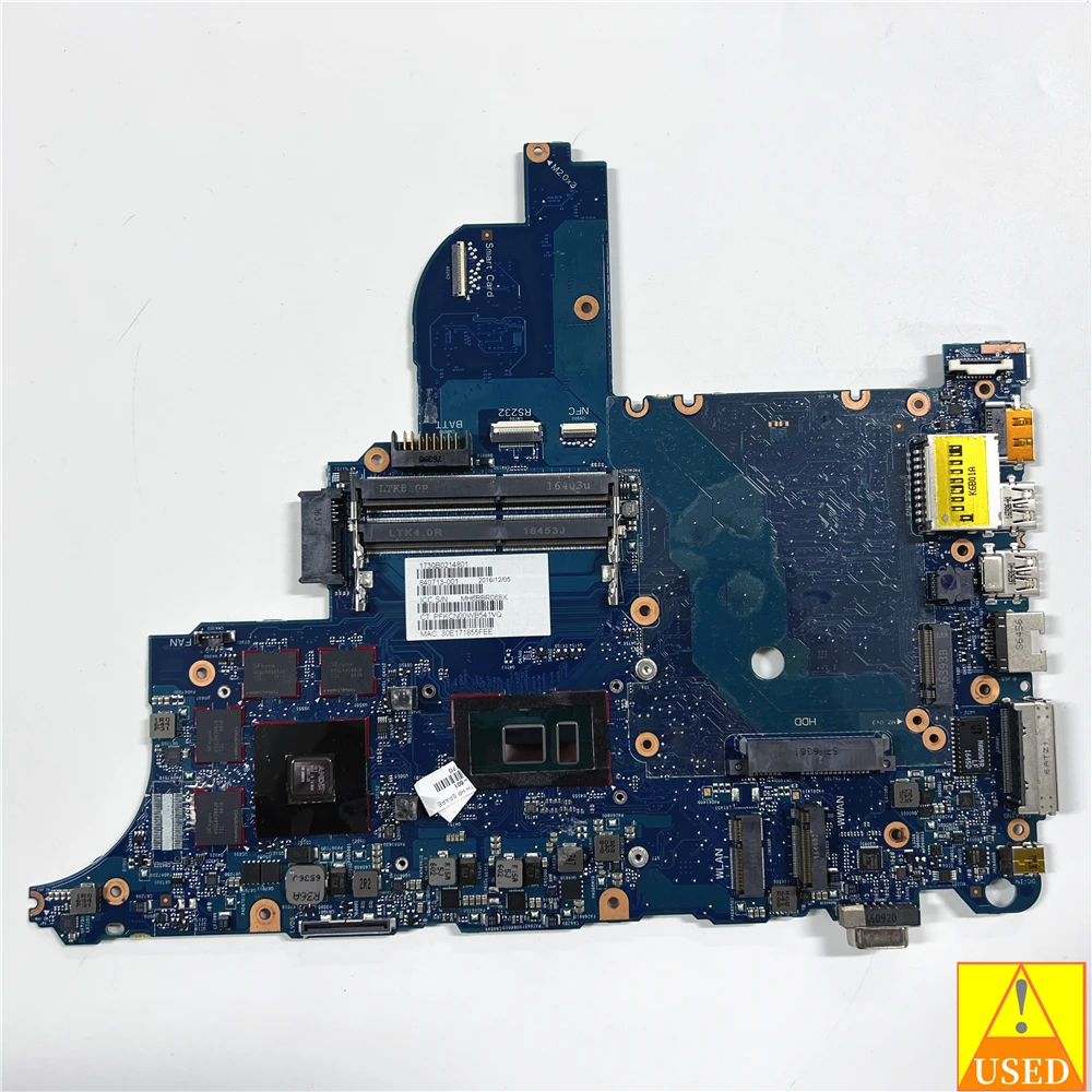 Scheda Madre Del Computer Portatile Usata 840713-501 Muslimper Hp 650 G2 Con Gpu I7-6600U R7 M350 2G Completamente Testato, Funziona Perfettamente