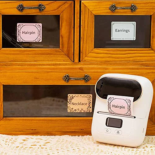 [Color Label Paper] 40*30mm Square Pink color label paper | Suitable for portable printers SK58/SK20/SK35/SK45/M110, barcode