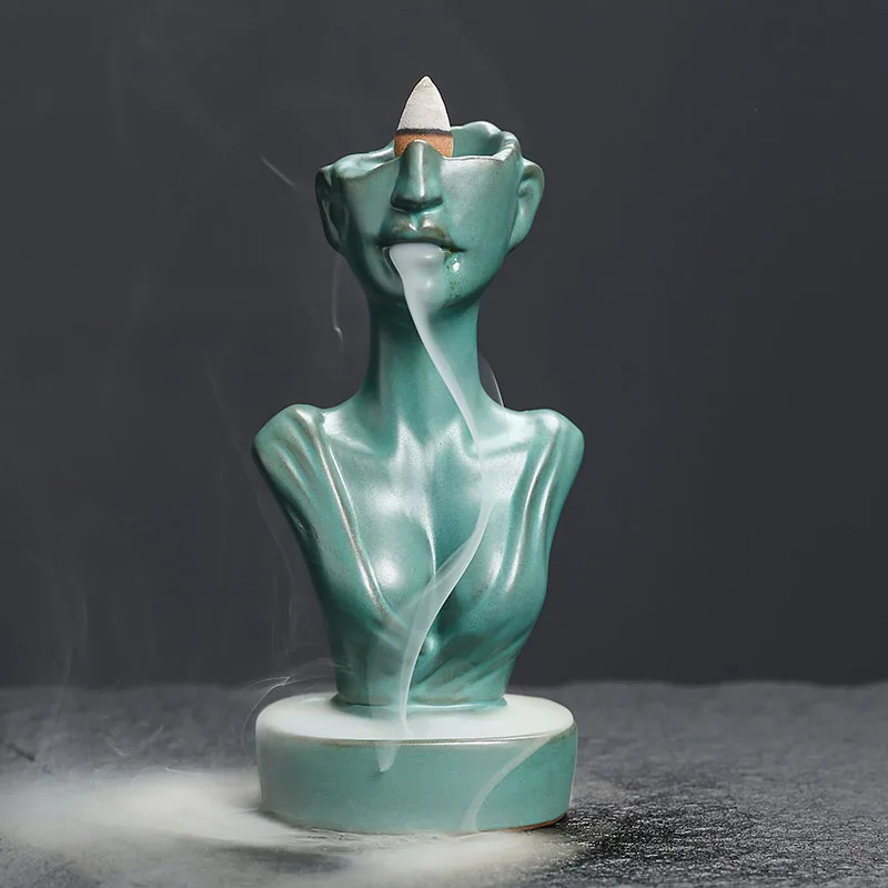 Bruciatore di incenso a cascata in ceramica - Image 3