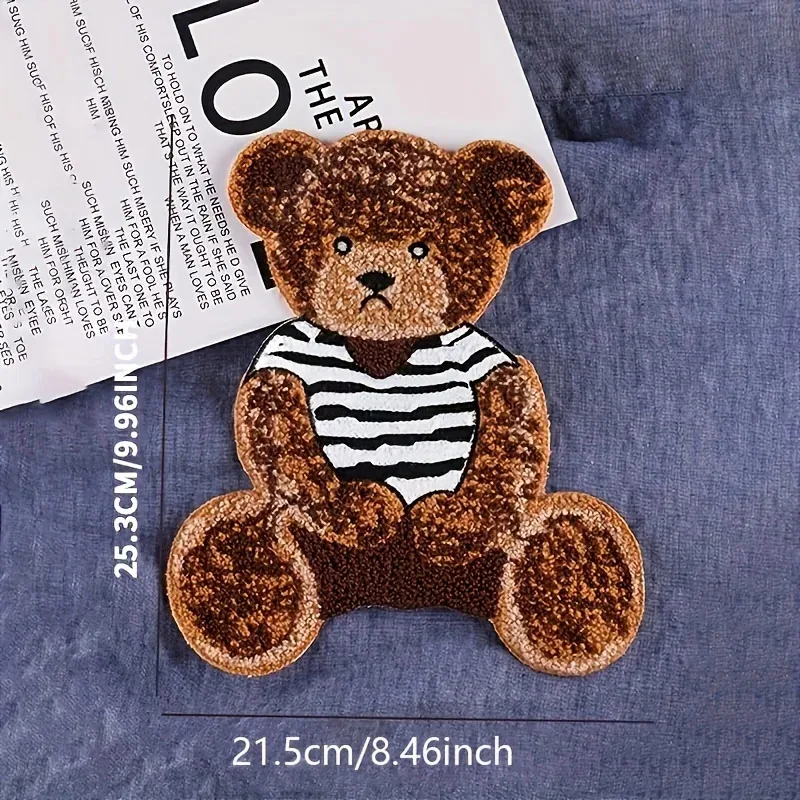 1PC Bear Shaped Patch Design Jacket