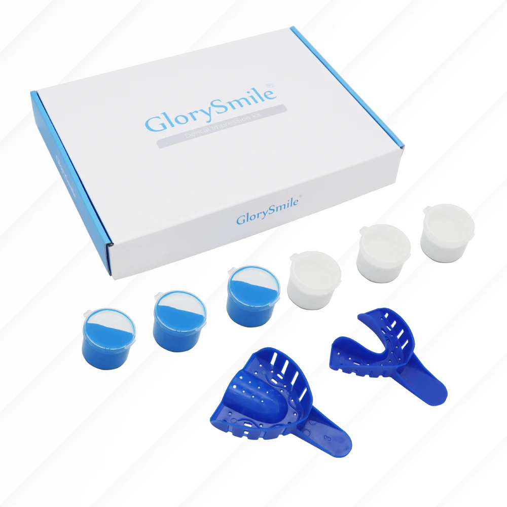 

Dental Impression Kit -168 Gm Putty Silicone Material- 2 Trays-Upper & Lower- DIY Teeth Molding Kit - for Home or Clinic Use