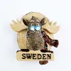 Europe Sweden 3D Fridge Magnets Tourism Souvenir Refrigerator Magnets Sticker Collection Handicraft Decoration Articles 2