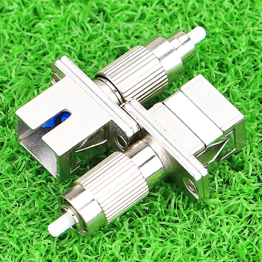 Single-Mode FC male-SC Female Fiber Jumper Male and Female Optical Power  Light Pen Coupler Flange Conversion Head