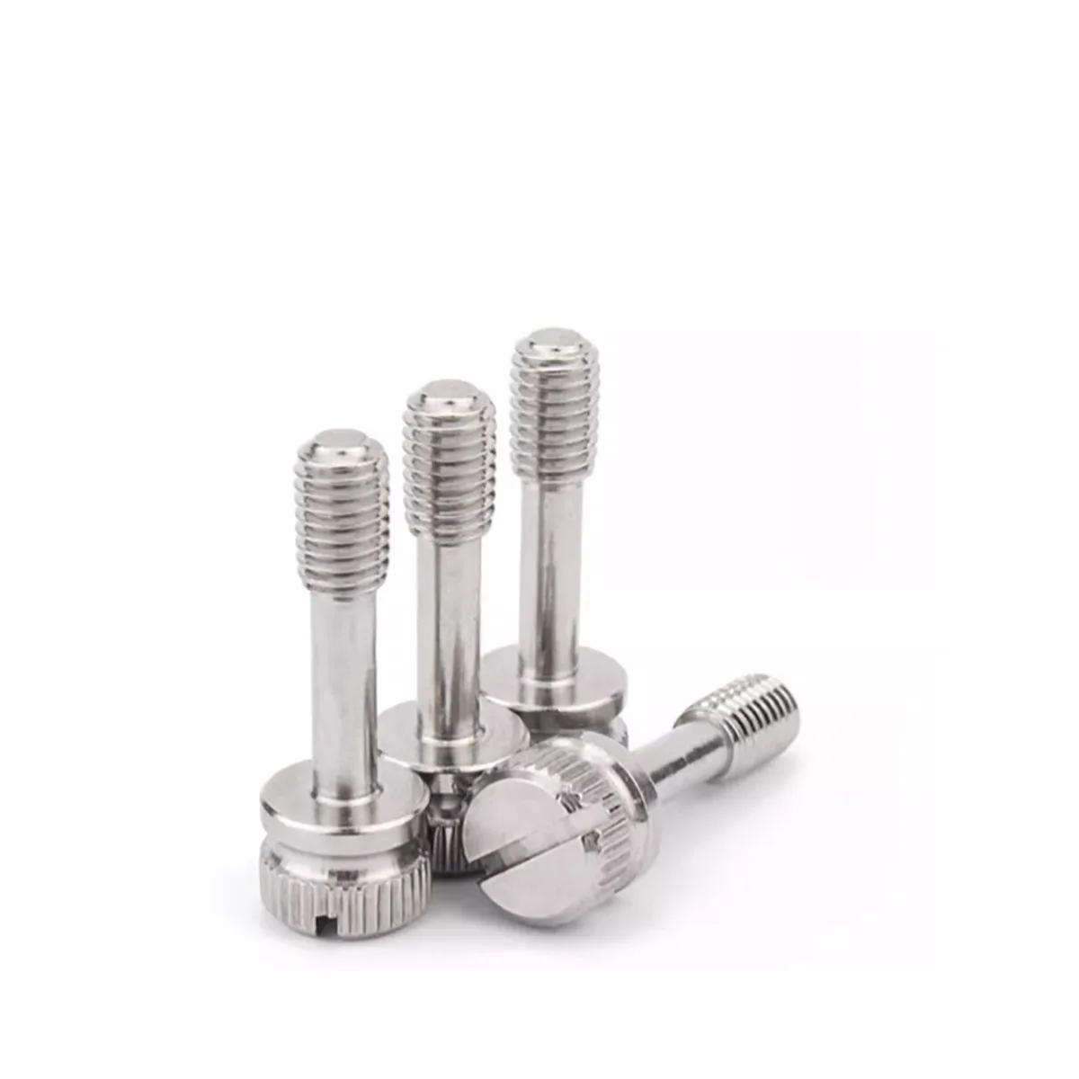 

304 Stainless Steel Circular High Head Knurled Slotted Anti Loosening Hand Screw M3M4M5M6M8