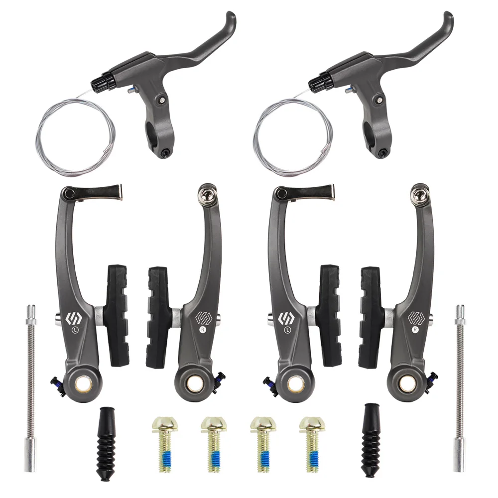 Chooee Set Di Pastiglie V-Brake 70mm Per Shimano E Altri - Nero/Blu (2 Paia)