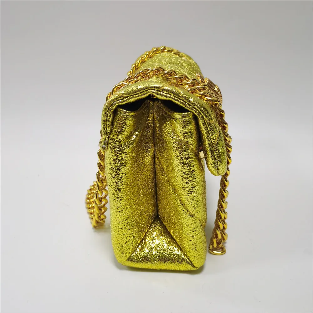 Summer Shiny Glitter Mini Golden Women Handbag Bling Sequin Quilted Fashion  Cross Body Bag - AliExpress