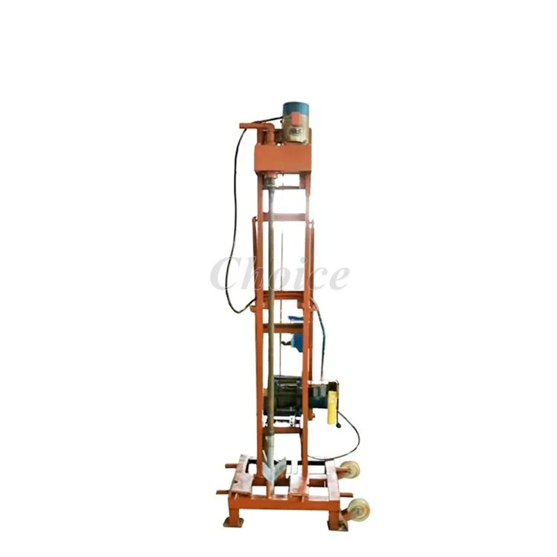 China Supplier Mini Small Portable Electric Borehole Water Well Drilling Rig Machine 70M Deep For Sale in Africa aidu admt 300s x 3d 0 300m deep water detector finder borehole drills complete kit