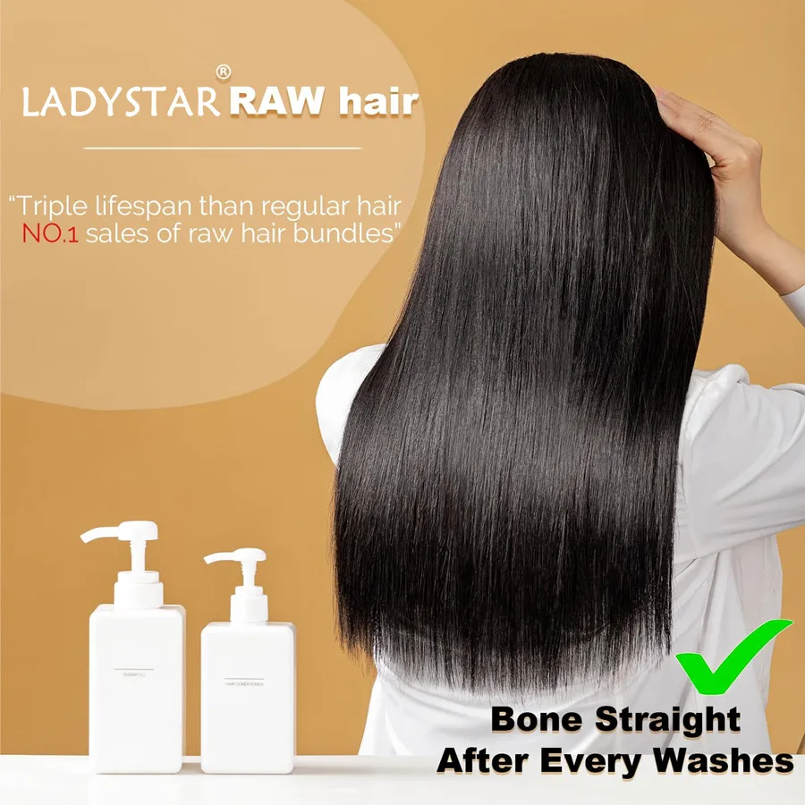 Straight Bundles Human Hair 13A Brazilian Raw Virgin Human Hair Bundles Quick Weave Extension Natural Color for Women