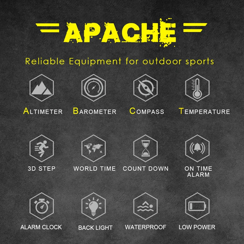 NORTH EDGE Altimeter Barometer Compass Men Digital Watches Sports Running Clock Climbing Hiking Wristwatches Waterproof 50M 6